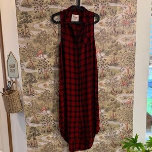 Mossimo Supply Co. Red and Black Plaid Dress